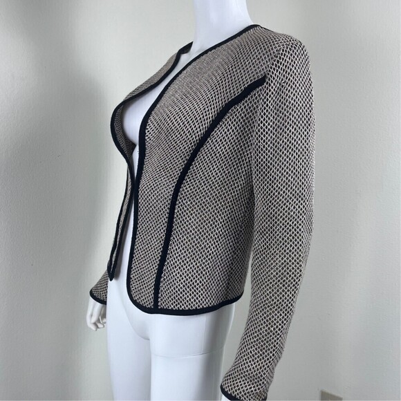 Etcetera Size 6 Cotton Crochet Open Knit Office Blazer Cardigan Contemporary - Picture 6 of 12